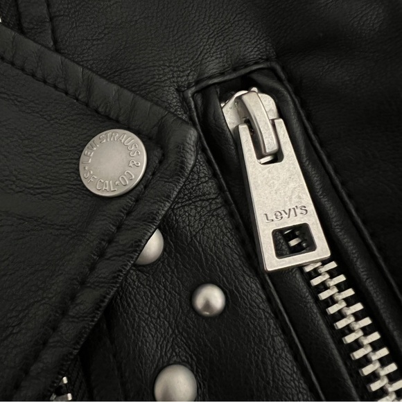 Levi Strauss Studded Faux Leather Jacket - Picture 6 of 9